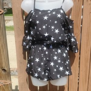Miken Romper shorts with cold sholder
